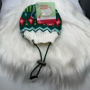 🩷5/$10 PET Green and White Winter Hat